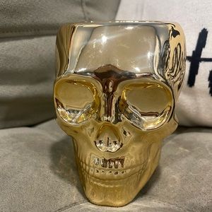 Bath and Body Works Gold Skull Soap Holder